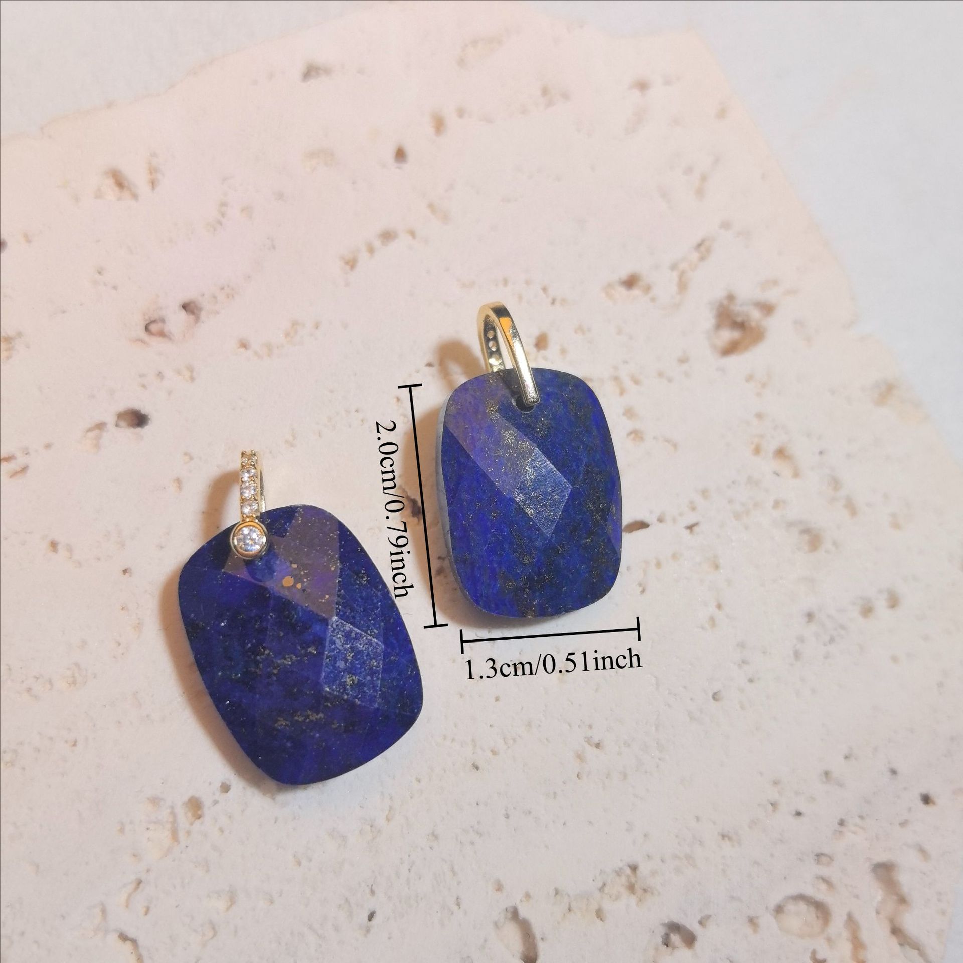 Natural Stone Pendant Necklace, Bohemian Style Gift